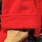Anne Klein II Red Wool Coat Black Velvet Collar Lion Emblem Button Front USA L
