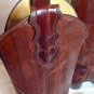 Justin Boot Co Brown Eel Skin Western Boot Ladies Country Square Dance 2 3/4" 6B