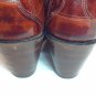 Justin Boot Co Brown Eel Skin Western Boot Ladies Country Square Dance 2 3/4" 6B