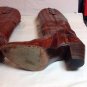 Justin Boot Co Brown Eel Skin Western Boot Ladies Country Square Dance 2 3/4" 6B