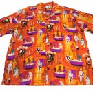 STAR WARS SHAG Wretched Hive Cantina Shirt New Hope Luke C3PO R2D2 Han Solo 2XL
