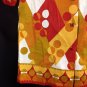 Vtg Alex Colman Diamonds & Dots Casual Cotton Sheen Shirt Orange Gold L / XL