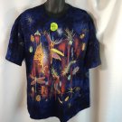 Bugs T-shirt Planet Earth Glow In The Dark Spider Centipede Fly Beetle XL New
