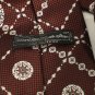 Vtg Wide Mod Loud Polyester Sears Store Medallion Plaid Brown Taupe