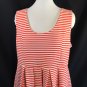 Ya LA Red White Stripe Dress Sweetheart Valentine Volup 2X / 3X