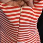 Ya LA Red White Stripe Dress Sweetheart Valentine Volup 2X / 3X