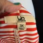 Ya LA Red White Stripe Dress Sweetheart Valentine Volup 2X / 3X