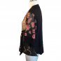 Spencer Alexis Kimono Blouse Jacket Boho Floral Animal Print Embroidered S/M