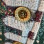 Spring Garden Bunny Rabbit Artisan Woven Blanket Jacket Heirlooms Picket Fence S