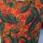 Lularoe Orange Floral Fall Colors Nicole Dress Stretch 2XL USA