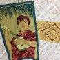 Reyn Spooner Ukulele Kane Native Mens Hawaiian Shirt Wahine Surfer Tapa Print XL