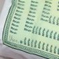 Vtg Vera Neumann Ladybug Logo Silk Blend Green Square Scarve Verasheer Japan 21"