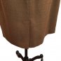 Oleg Cassini 90s Double Breasted Lined Skirt Suit Tawny Brown Ladies 16