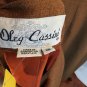 Oleg Cassini 90s Double Breasted Lined Skirt Suit Tawny Brown Ladies 16