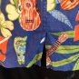 Pineapple Ukulele Ku Tiki Reyn Spooner Blue Hawaiian Shirt Reverse Print Cotton