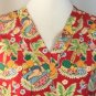Cutie Pie Pinup Pineapple Princess Scrubs Cotton Uniform Top Hawaiian Pinup S