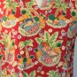 Cutie Pie Pinup Pineapple Princess Scrubs Cotton Uniform Top Hawaiian Pinup S