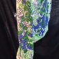 Vtg Vera Neumann Ladybug Rockabilly Shirt Blue Green Floral Panel Polyester M