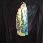 Vtg Vera Neumann Ladybug Rockabilly Shirt Blue Green Floral Panel Polyester M