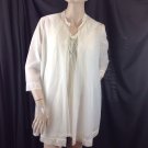 Vtg Vanity Fair Babydoll Nightgown Sheer Robe Peignoir Set Bridal Blue Ribbon S