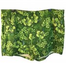 Vtg Mens Green Hibiscus Hawaiian Swim Trunks Bathing Suit Front Pocket