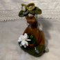 Mid Century Mod Art Ceramic Lady Girl Bud Vase Made In Japan 9â Tall