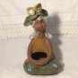 Mid Century Mod Art Ceramic Lady Girl Bud Vase Made In Japan 9â Tall
