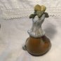 Mid Century Mod Art Ceramic Lady Girl Bud Vase Made In Japan 9â Tall