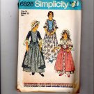 Vtg Simplicity 6787 BICENTENNIAL DRESS COLONIAL COSTUME Sewing Pattern Girl 14
