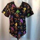 Scooby Doo Halloween Zoinks Scrubs Uniform Phantoms Ghosts Bats M
