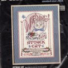 Vtg 1990 ATTACK CAT DIMENSIONS COUNTED CROSS STITCH KIT 12"x16" VERA KLEIN NEW