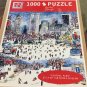 Michael Storrings NY Central Park Holiday Christmas 1000 Pc puzzle Ice Skating