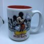 Disney Parks Mickey Mouse Raised Relief Mug Black White Red