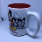 Disney Parks Mickey Mouse Raised Relief Mug Black White Red