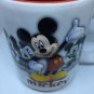 Disney Parks Mickey Mouse Raised Relief Mug Black White Red