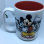 Disney Parks Mickey Mouse Raised Relief Mug Black White Red