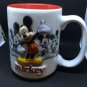 Disney Parks Mickey Mouse Raised Relief Mug Black White Red