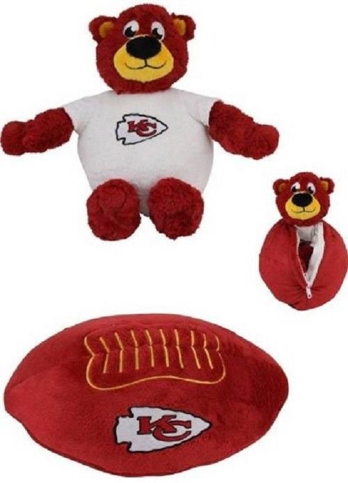 Kansas City Chiefs Reverse A Pal Plush Football And Mascot