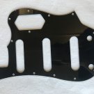 Fits Squier Vintage Modified Bass VI Guitar pickguard , 3 Ply Black