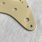 For US 11 Screw Standard Strat Guitar Pickguard, 3 Ply Vintage Yellow