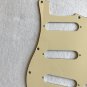 For US 11 Screw Standard Strat Guitar Pickguard, 3 Ply Vintage Yellow