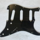 For US 11 Screw Standard Strat Guitar Pickguard, 3 Ply Black