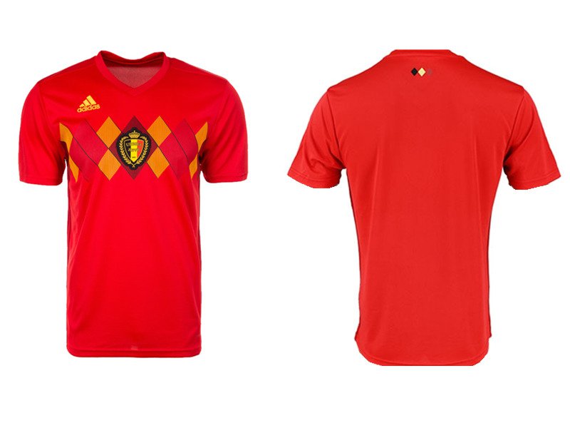 Men's Belgian National Team 2018 World Cup Home Soccer Jersey