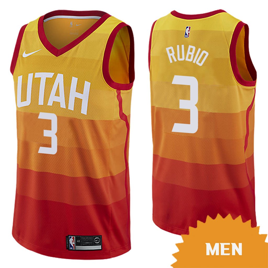 Men's Utah Jazz Ricky Rubio City 