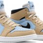 Mens Wmns Air Jordan 1 High Zoom Comfort High Psychic Blue Sesame CT0979 400