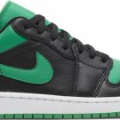 Mens Wmns Air Jordan 1 Low Black Lucky Green 553558 065