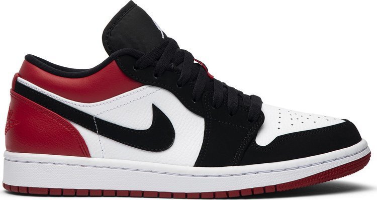 Mens Wmns Air Jordan 1 Low Black Toe 553558 116