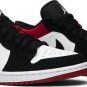 Mens Wmns Air Jordan 1 Low Black Toe 553558 116