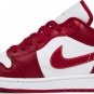 Mens Wmns Air Jordan 1 Low Cardinal Red 553558 607