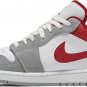 Mens Wmns Air Jordan 1 Low SE Light Smoke Grey Gym Red DC6991 016